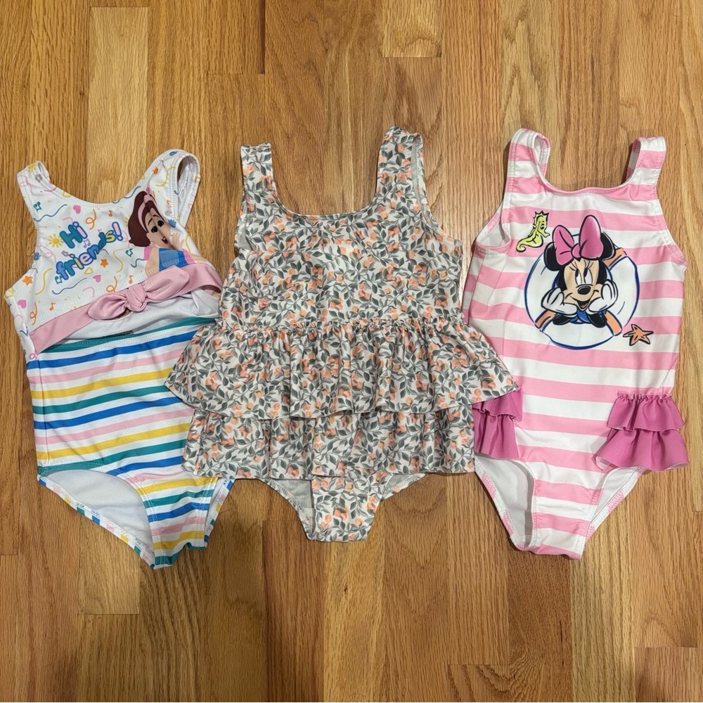 Like New Toddler Girl Swimsuit Bundle 18M (H&M + Target)